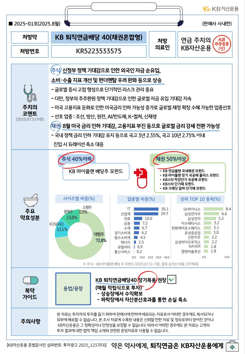 KBAM 매달 도착하는 연금 처방전 2
